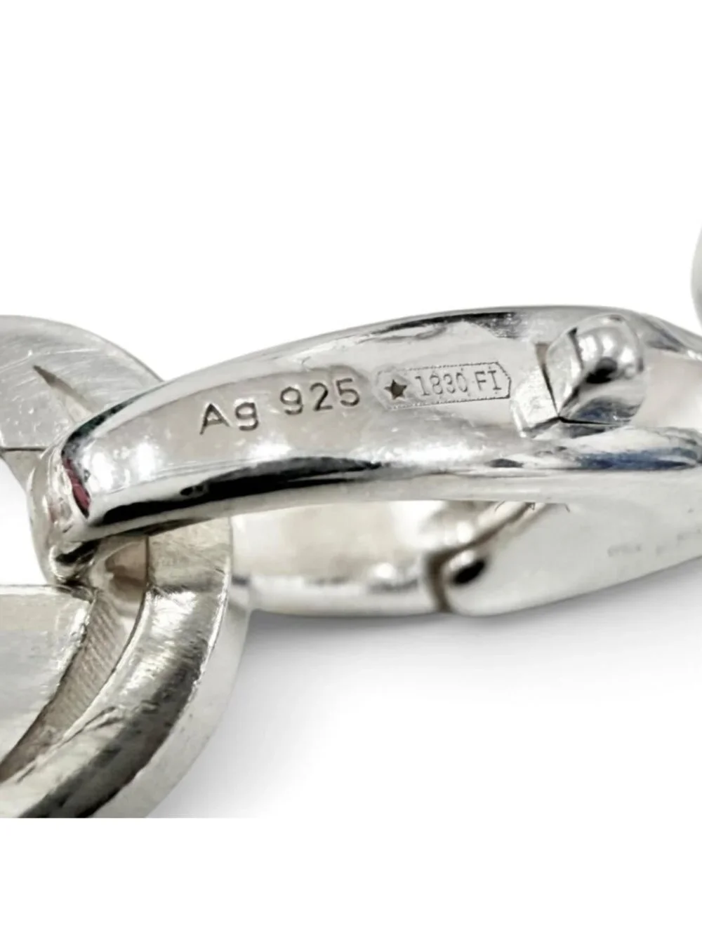 Gucci Interlocking Chain Necklace Silver